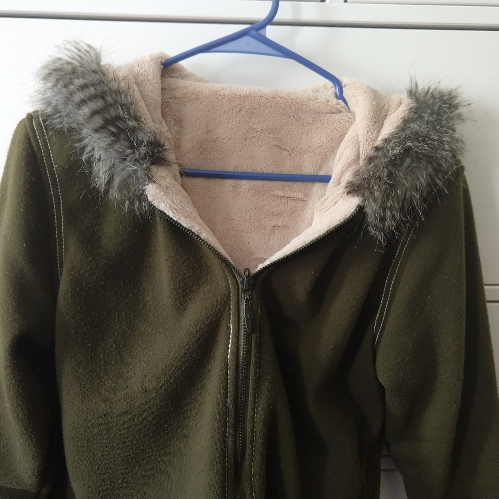 Jacket fleece (convertible hood)